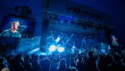 Yellowcard performs in New York City on the rooftop at Pier 17 photo Louie Galvez