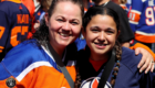 Edmonton Oilers fans during the 2024 Stanley Cup Playoffs photo by Alan Donnelly